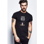 Qivi Cs Go Smoke Counter Strike Baskılı Siyah Erkek Örme Tshirt