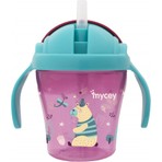 MYCey Alıştırma Bardağı 200 ml Kız Çocuklar İçin Sızdırmaz ve Kolay Temizlenebilir