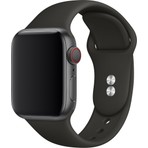 Casetify  42 mm - 44 mm M/l Apple Watch 3 4 5 6 Se Uyumlu Silikon Kordon Kayış Siyah