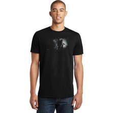 Qivi The Last Of Us Remastered 2 Baskılı Siyah Erkek Örme Tshirt