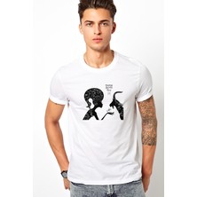 Qivi Pisces Baskılı Beyaz Erkek Örme Tshirt