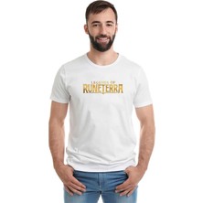 Qivi L O Agespeed Baskılı Beyaz Erkek Örme Tshirt