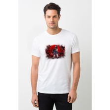 Qivi Uchiha Itachi By Bodskih Fullview Baskılı Beyaz Erkek Örme Tshirt