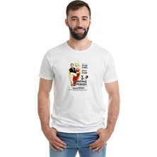 Qivi Diana Dors I Married A Woman Baskılı Beyaz Erkek Örme Tshirt