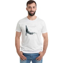 Qivi Eric Clapton Slowhand Front Baskılı Beyaz Erkek Örme Tshirt