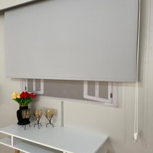 Volper Mekanik Gri 80 x 200 cm Mat Kalın Kumaş Stor Perde