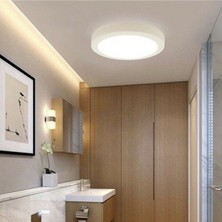 İscan Aydınlatma LED 18W Yuvarlak Beyaz Işık Sıvaüstü Slim Panel A++ Kalite Tavan Aydınlatma Armatürü