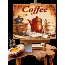 Pandora Hobi N1152 - Numaralı Boyama Seti - 40 x 50 cm Kasnağa Gerili Ürün - Coffee