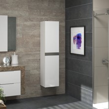 Alfa Banyo Esen Mdf Beyaz 150 cm Lüx Banyo Boy Dolabı