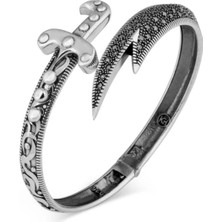 Candie Silver Zülfikar Model 925 Ayar Gümüş Erkek Bileklik
