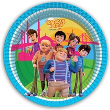 Süsle Bebek ve Parti Rafadan Tayfa Karton Tabak - 23cm x 8 Adet