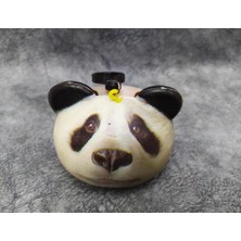 Hd Marketim 3D Hayvan Yüzlü Panda Squishy Çanta Süsü Anahtarlık