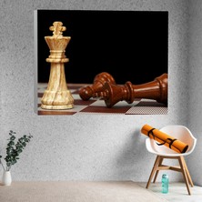 Deko Gonya Satranç Temalı-6 Temalı Kanvas Tablo