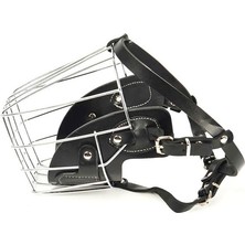 Nunbell Köpek Ayarlanabilir Telli Demir Deri Ağızlık Small 1