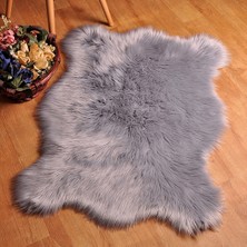 Tappeto Soft Peluş Kuzu Postu Gri