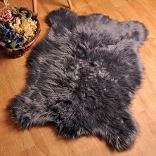 Tappeto Soft Peluş Kuzu Postu Antrasit