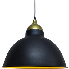 Rys Tasarım Metal Siyah Gold Rustik Retro Dekoratif Kafe Mutfak Sarkıt Avize