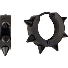 Style & Steel Çivili Erkek Çelik Halka Küpe