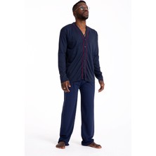 Tampap Erkek Hastane Pijama Takımı Boydan Düğmeli Tampap 