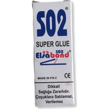 Elsa Bond 502 Japon Yapıştırıcı Süper Hızlı Yapıştırıcı 20GR 6 Adet