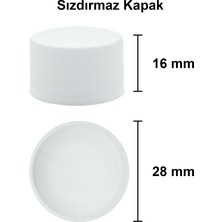 Afracam 200 cc Cold Brew Şeffaf 200 ml Sızdırmaz Beyaz Plastik Kapaklı Yassı Cam Şişe (Soğuk Kahve) 1 Adet