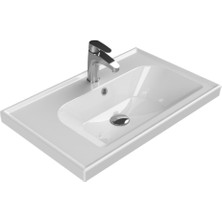 Turkuaz Seramik Cerastyle Frame 70CM Etajerli Lavabo