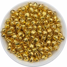 Hedef Bijuteri 25 Adet 12MM Gold Renk Kulplu Zil,çan,çıngırak,metal Amigurumi Zili,takı Aksesuar Yapımı