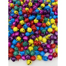 Hedef Bijuteri 25 Adet 10MM Karışık Renkli Kulplu Zil,çan,çıngırak,metal Amigurumi Zili,takı Aksesuar Yapımı