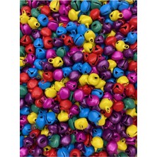 Hedef Bijuteri 25 Adet 10MM Karışık Renkli Kulplu Zil,çan,çıngırak,metal Amigurumi Zili,takı Aksesuar Yapımı