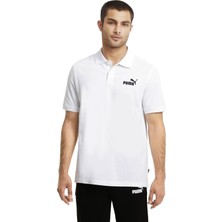 Puma Essentials Pique - Polo Erkek Tişört Beyaz - 586674 02