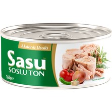 Sasu Akdeniz Usulü Ton Balığı 2X160G Bütün Dilim