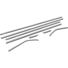 Fams Otomotiv  Skoda Rapid Spaceback Krom Cam Çıtası 8 Parça 2013> Paslanmaz Çelik