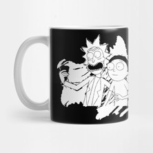 Pixxa Rick And Morty Taking A Selfie White Ink Kupa Bardak