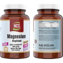 Ncs Zma Magnesium Bisglisinat Çinko Folic Acid Vitamin B 6 180 Tablet & Ncs Vitamin D3 + K2 Damla 20 ml