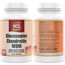 Ncs Glucosamine Chondroitin Msm Type Iı Collagen Turmeric 180 Tablet & Vitamin D3 + K2 Damla 20 ml