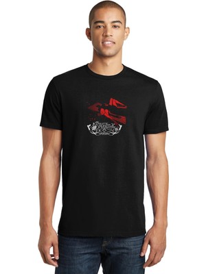 Qivi Bullet For My Valentine Red Metal Baskılı Siyah Erkek Örme Tshirt