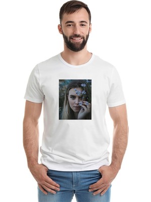 Qivi Riverdale Polly Cooper Baskılı Beyaz Erkek Örme Tshirt