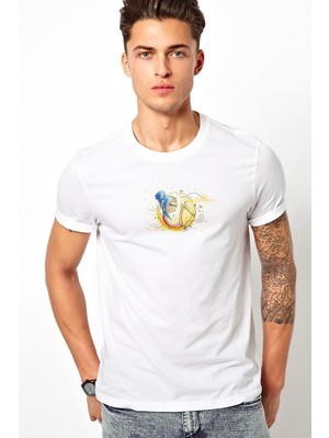Qivi Meia Ponta On Behance Baskılı Beyaz Erkek Örme Tshirt