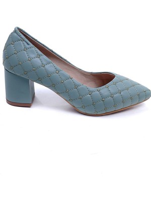 Ustalar Ayakkabı Çanta Mit Yeşil Kadın Stiletto Topuklu Ayakkabı 240.9001