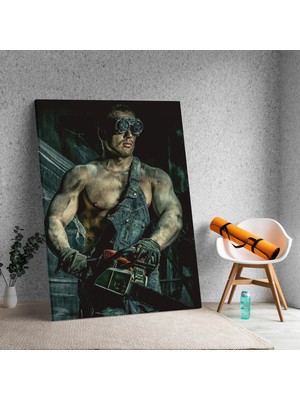 Deko Gonya Sporcu Adam Temalı Kanvas Tablo