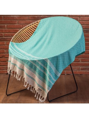 Demmex Pamuk Peştemal Banyo Plaj Havlusu, 180X90CM, 450GR, Fıstık peştemal