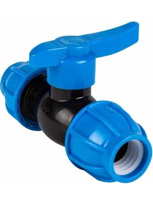 Unisera 32*32 mm Pp Kaplin Çıkışlı  Küresel Vana 1 Adet