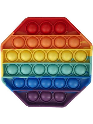 Pop It Game Sekizgen Gökkuşağı