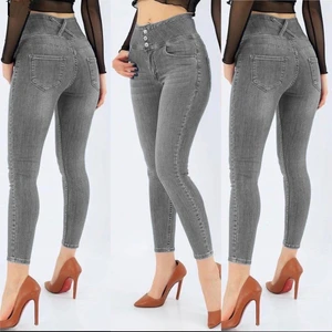 Yüksek Bel Likralı Jean Pantolon JANES88CM