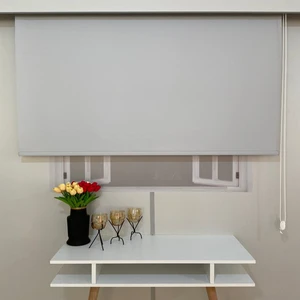 Volper Mekanik Gri 100 x 200 cm Mat Kalın Kumaş Stor Perde