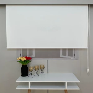Volper Mekanik Beyaz 140 x 200 cm Mat Kalın Kumaş Stor Perde