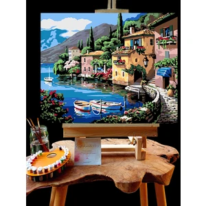 Pandora Hobi N1145 - Numaralı Boyama Seti - 40 x 50 cm Kasnağa Gerili Ürün - Manzara