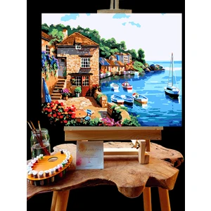 Pandora Hobi N1151 - Numaralı Boyama Seti - 40 x 50 cm Kasnağa Gerili Ürün - Manzara