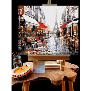 Pandora Hobi N1175 - Numaralı Boyama Seti - 40 x 50 cm Kasnağa Gerili Ürün - Paris