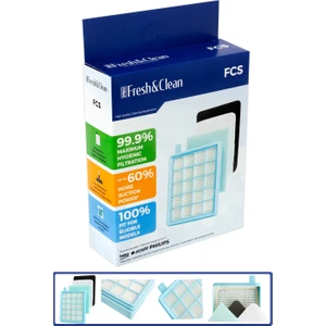 Pro Fresh & Clean Philips Fc 8475/01 Powerpro Compact Uyumlu Hepa Filtre Seti
